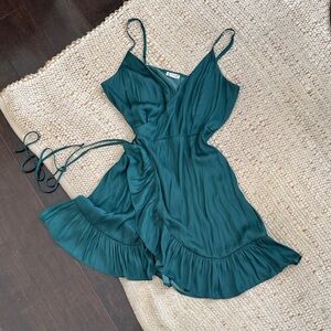Free People All My Love Wrap Slip Dress, Size S.